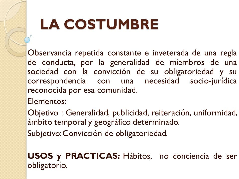 COSTUMBRE JURIDICA PDF DOWNLOAD COSTUMBRE JURIDICA PDF DOWNLOAD